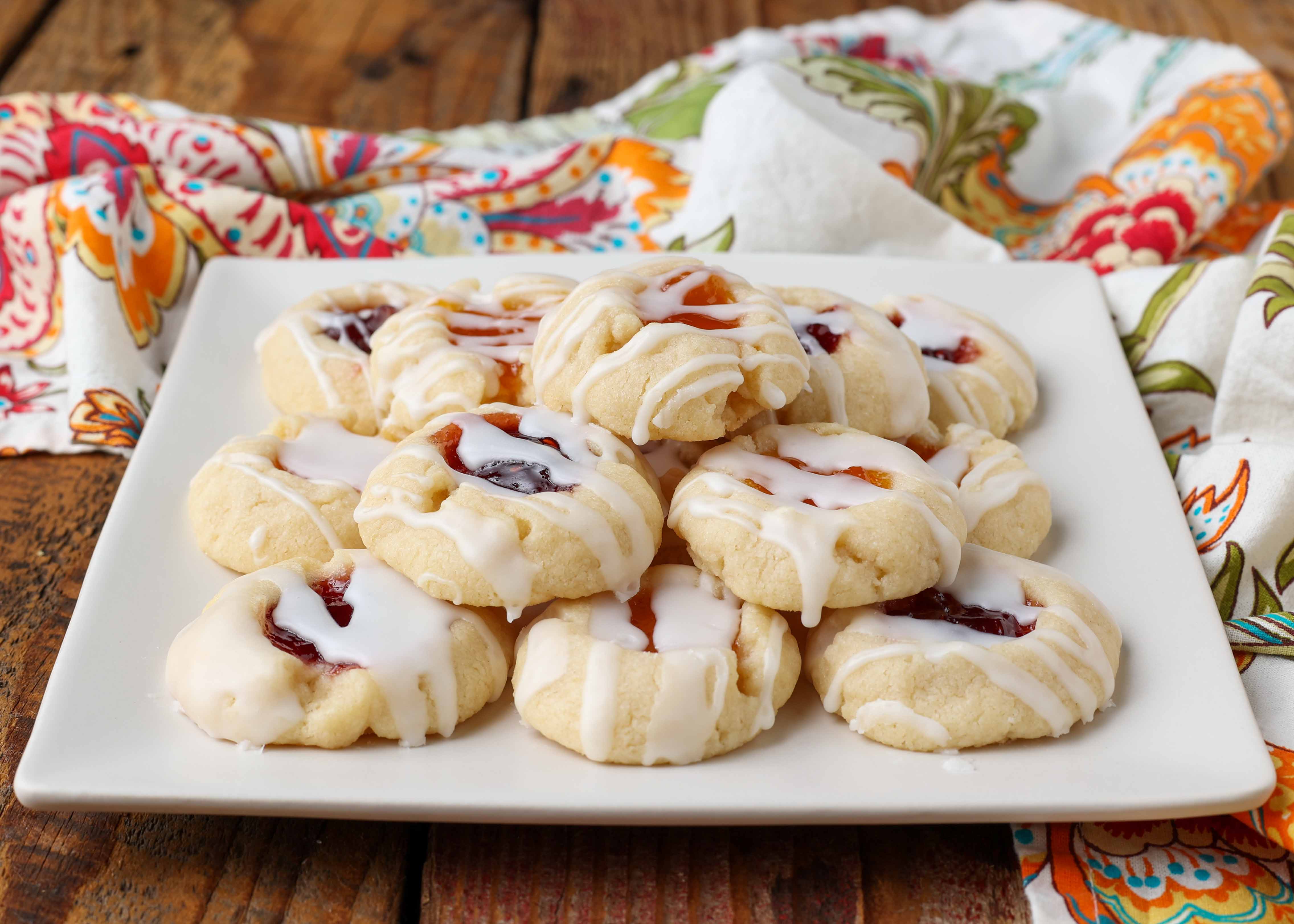 Raspberry and Almond Shortbread Thumbprint Recipe