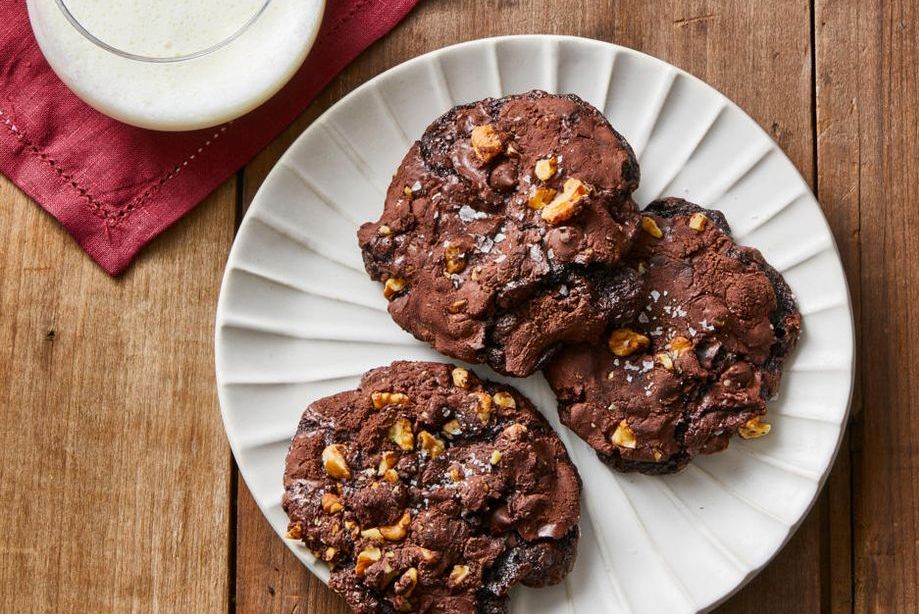 Easy Double Chocolate Walnut Cookie Recipe