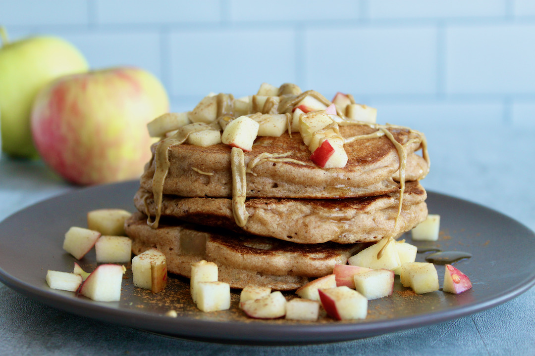 Healthy Pancakes with Apple Cinnamon